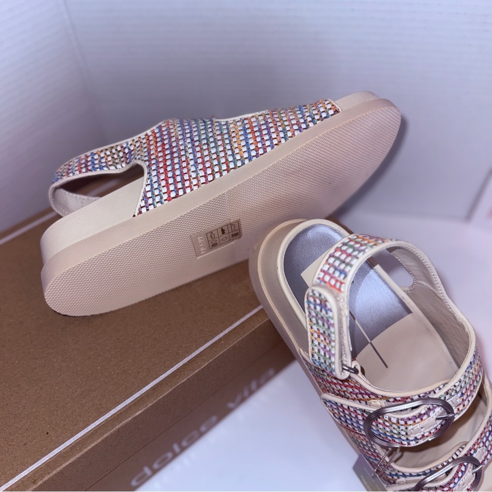 🆕 Womens Dolce Vita Multicolor Strappy Sandals - Size 9 🆕 - Picture 5 of 16